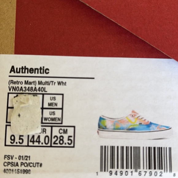 Vans Authentic Retro Mart Multi/True White WMNS - Picture 16 of 16
